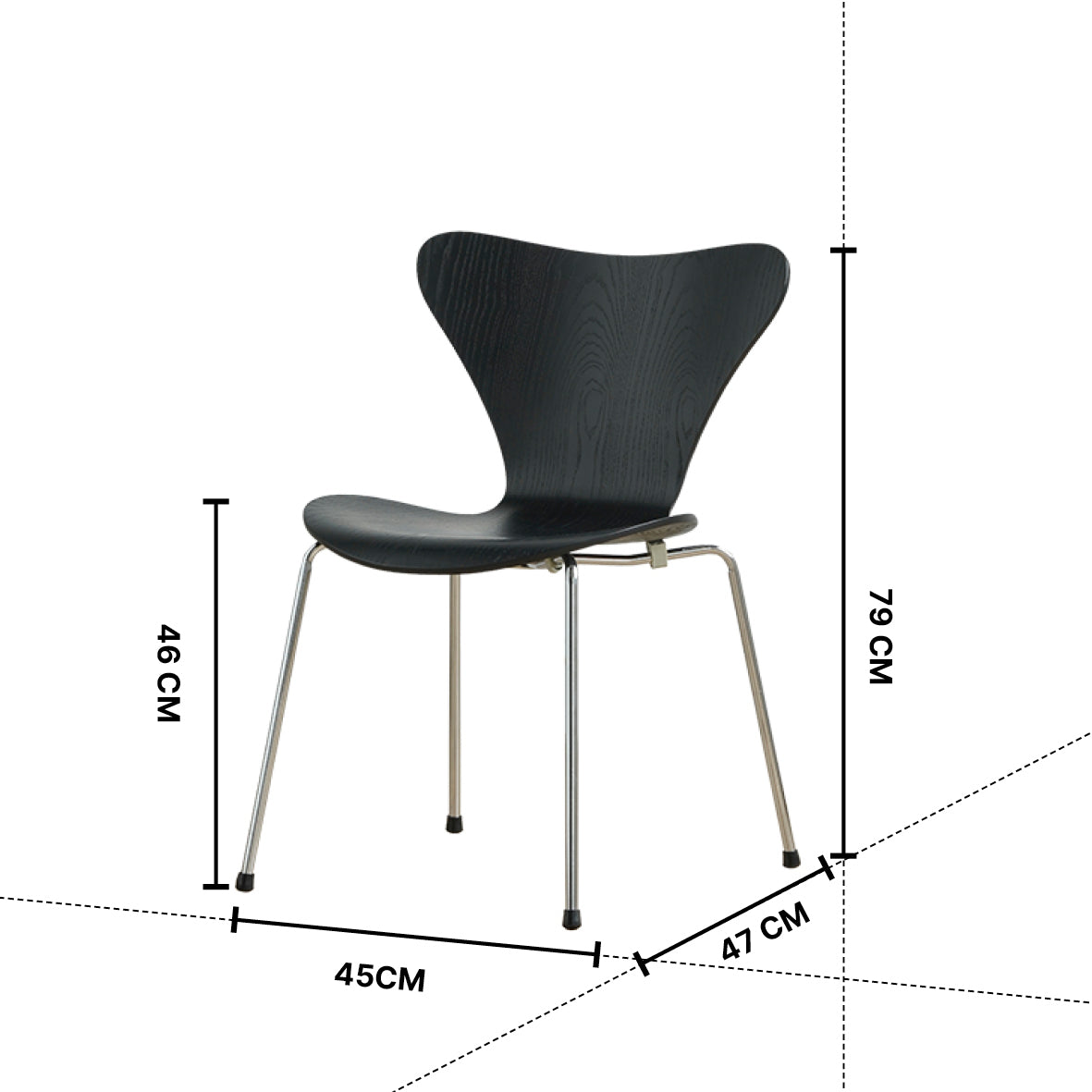 Art Wooden Ant Chair Design B