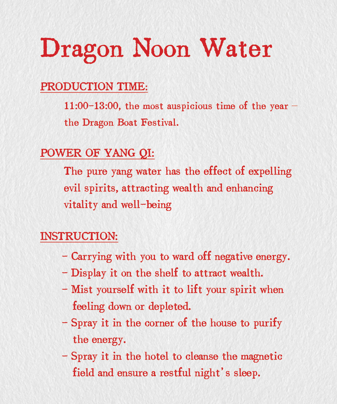 Dragon Noon Water
