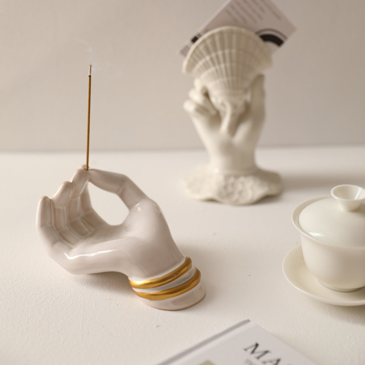 Art Hand Incense Holder