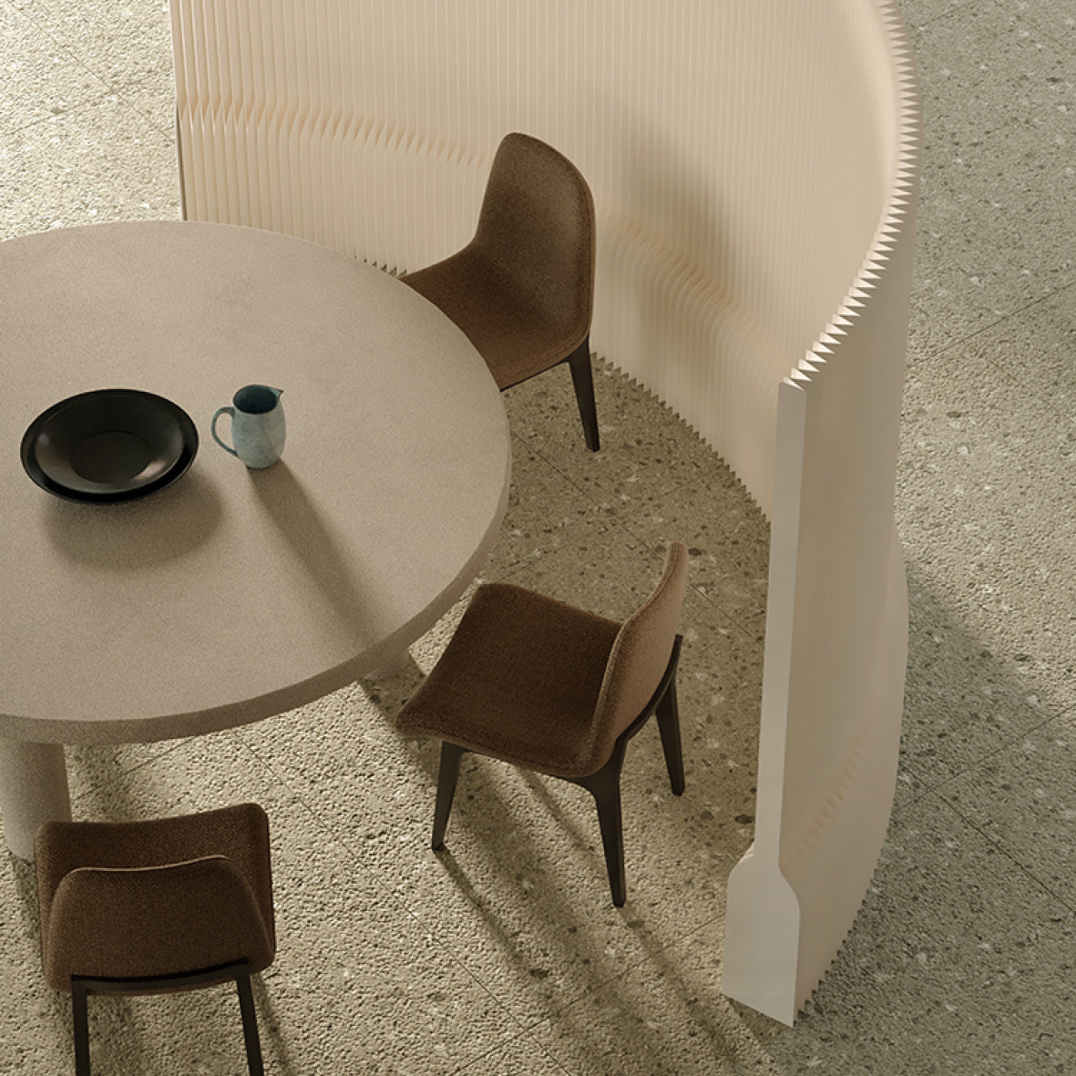 Folding Paper Room Divider Screen