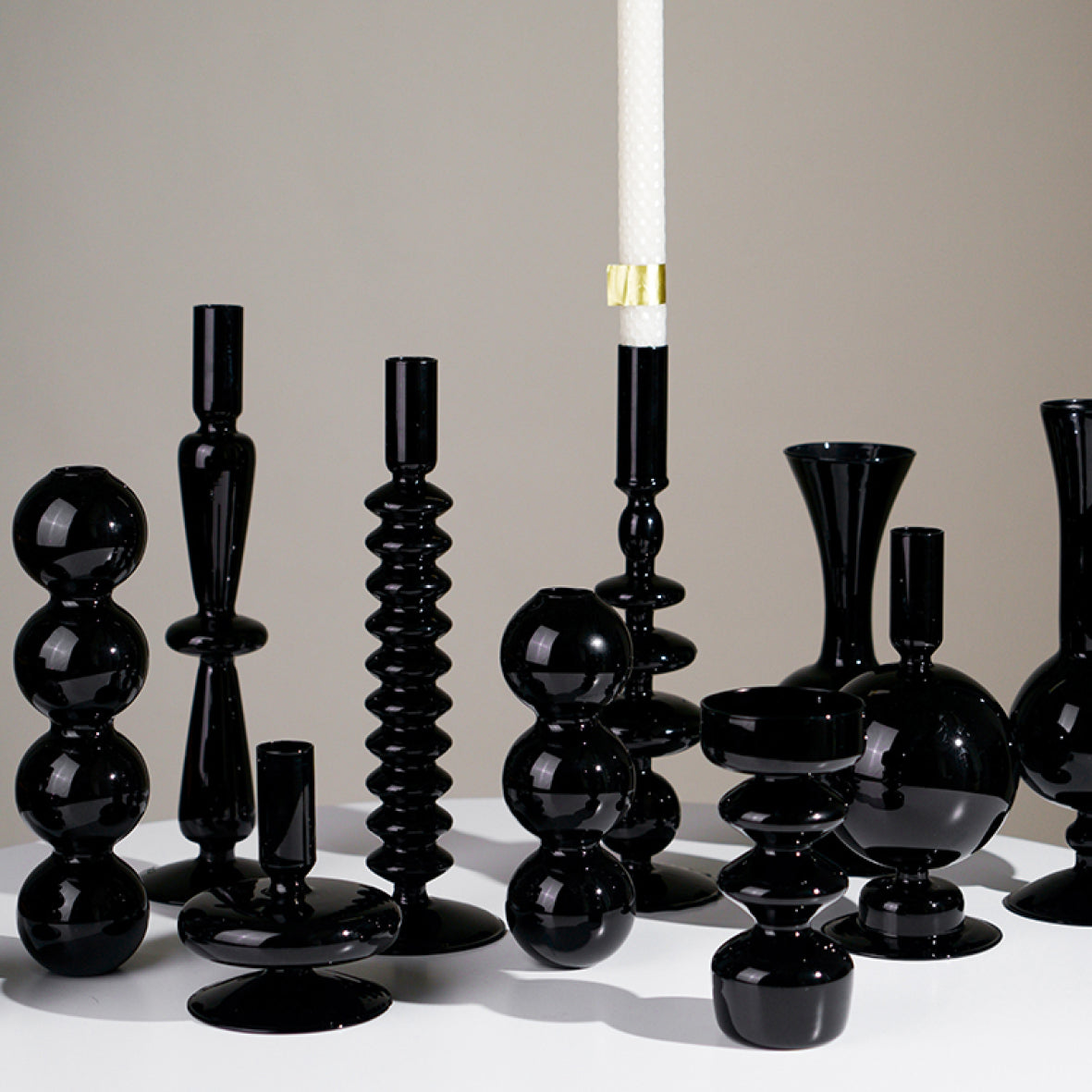 Glazed Candle Display Holder