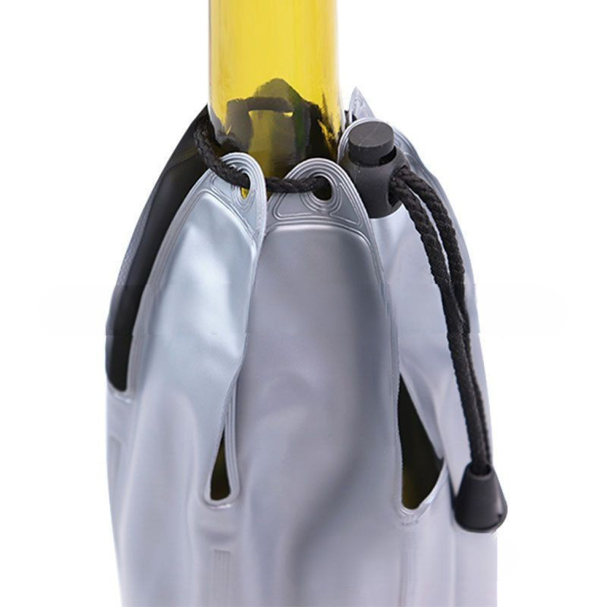 Silver Colour Wine Cooler Sleeve Bag