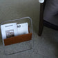 Leather and Brass Magazine Rack