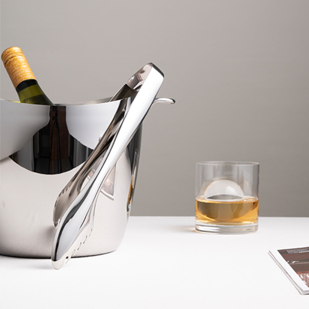 Stainless steel wine/champagne cooler