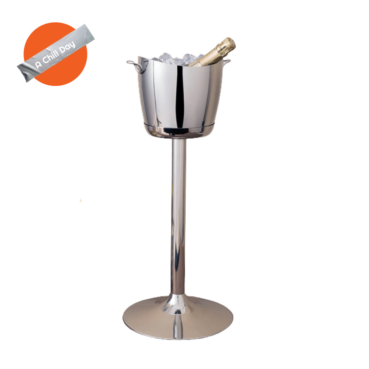 Stainless steel wine/champagne cooler