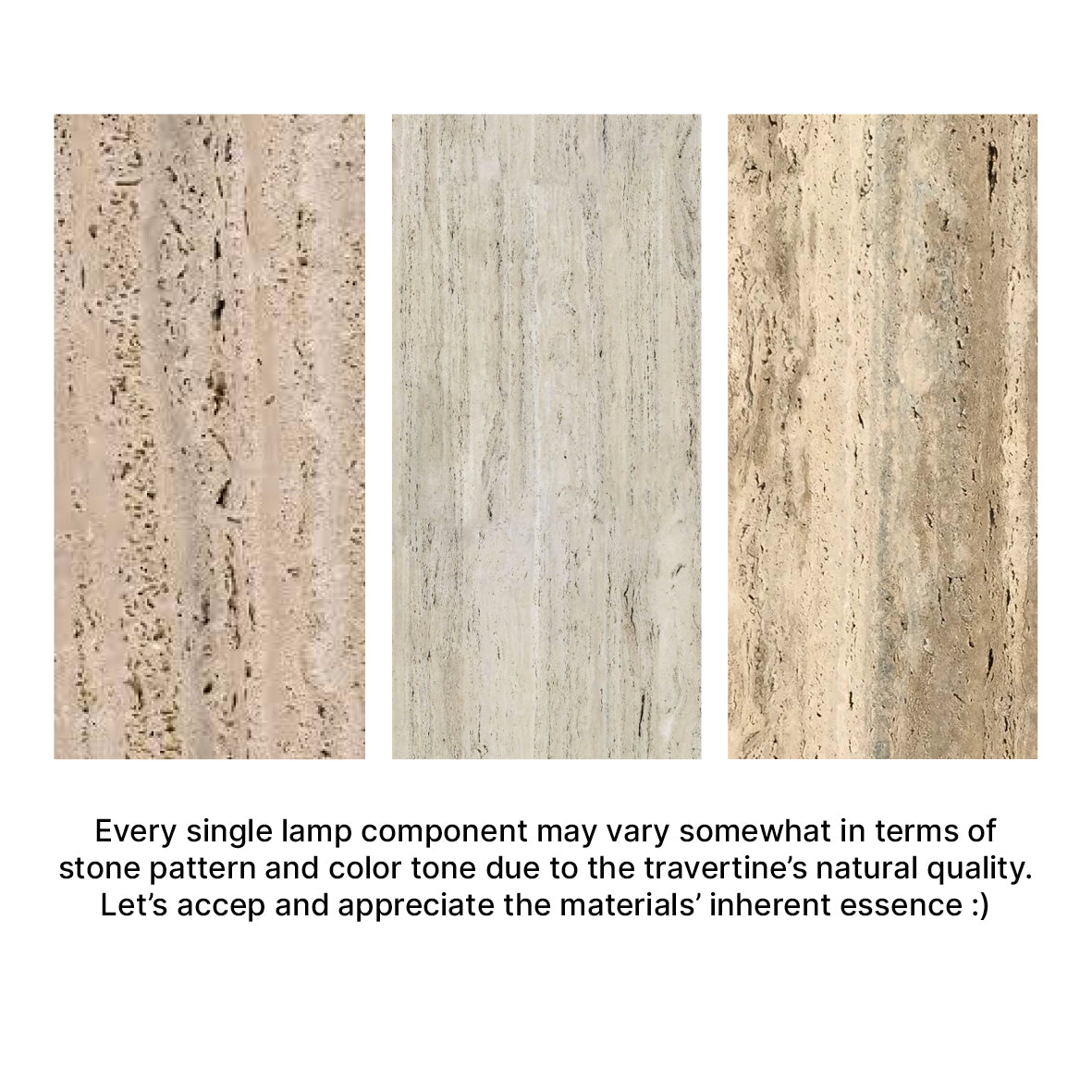 Travertine Table Lamp