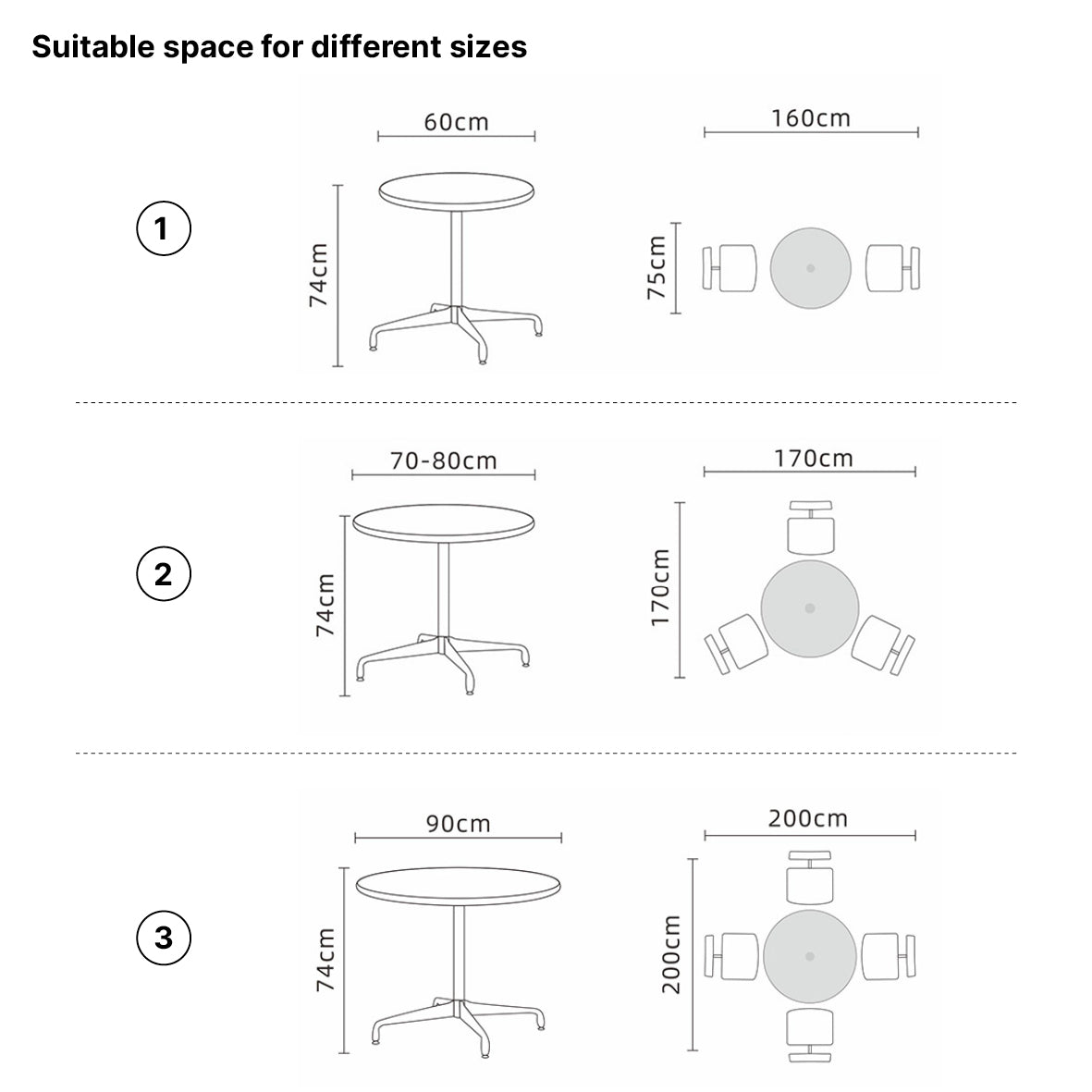 Retro Round Dining Table